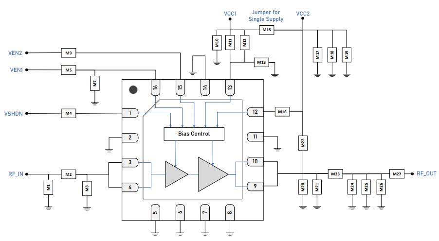 Schematic - Guerrilla RF GRF5507W High Linearity Power Amplifier